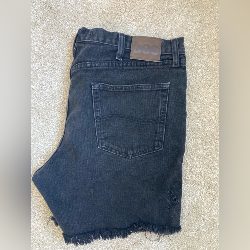 Lee Black Jean Shorts
